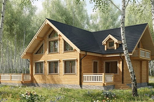 фото к Дом из бруса 215 #1