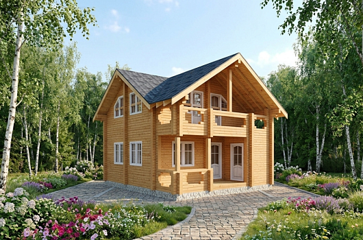 фото к Дом из бруса 118.35
