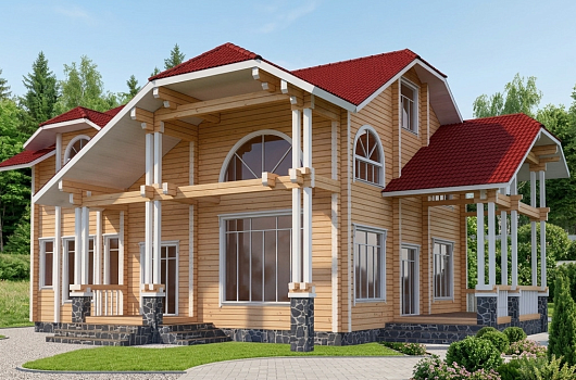 фото к Дом из бруса 256.82 #1