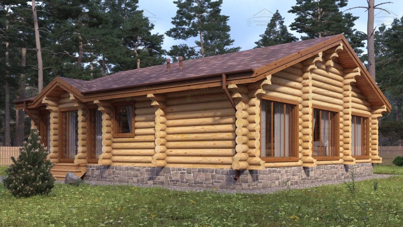 фото Дом из бревна 120.65