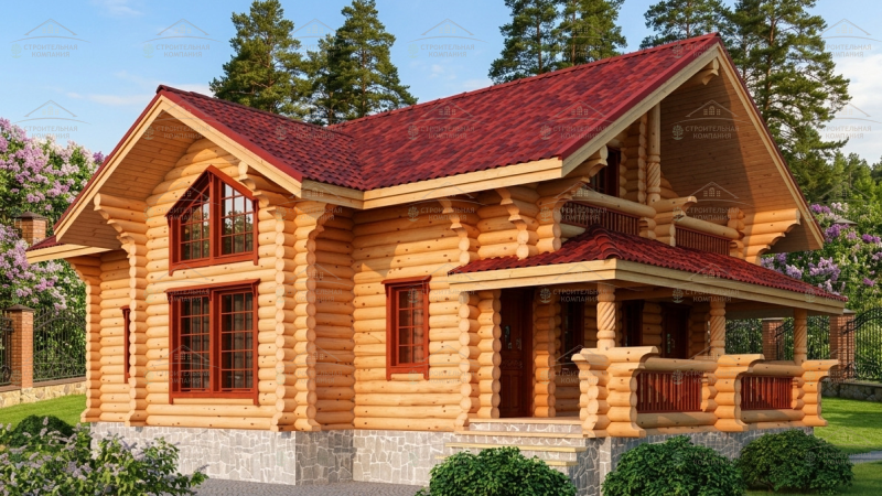 фото Дом из бревна 240