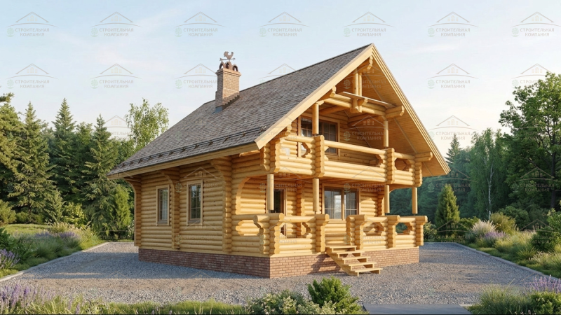 фото Дом из бревна 130.92