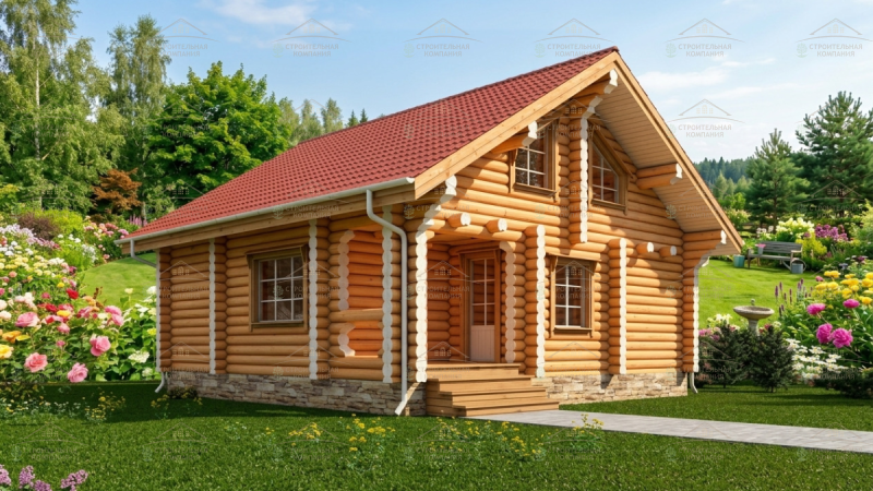 фото Баня из клееного бруса 98.69
