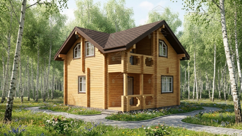 фото Дом из бруса 89.92
