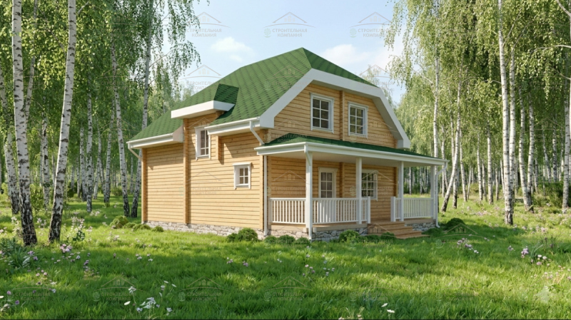 фото Дом из бруса 129.8