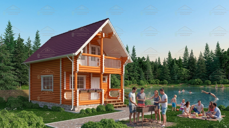 фото Баня из бруса камерной сушки 79.2