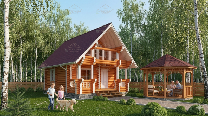 фото Баня из бруса камерной сушки 79.56