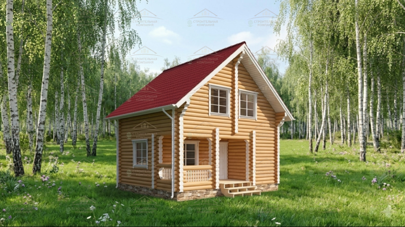 фото Баня из бруса лиственницы 74.8