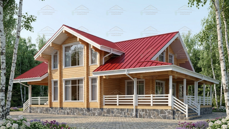 фото Дом из бруса 289.4
