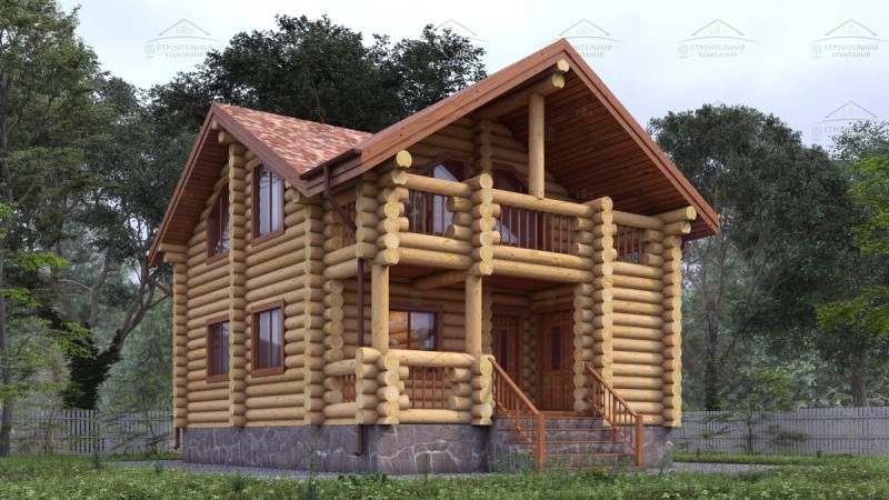 фото Дом из бревна 118.35