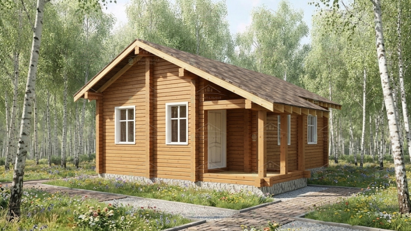 фото Дом из бруса 54.9