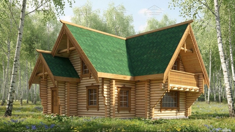 фото Дом из бревна 132