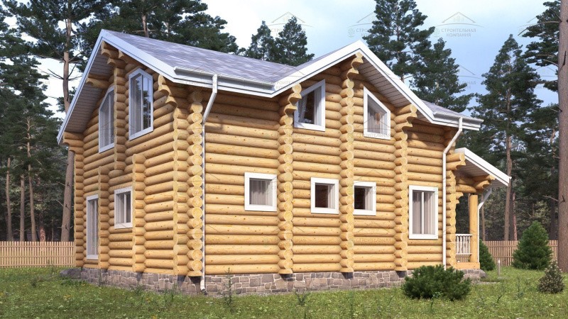 фото Дом-баня из бревна 150.65