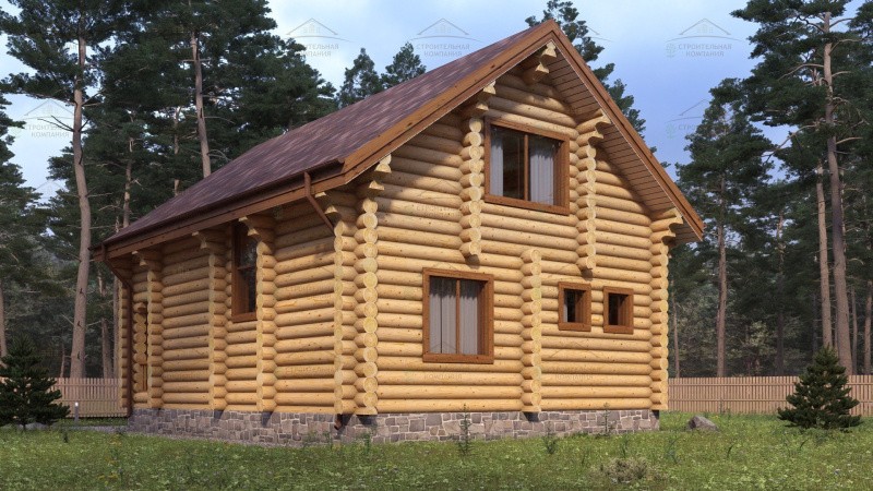 фото Дом из бревна 145.97