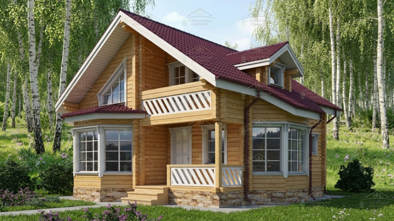фото Дом из бруса камерной сушки 98