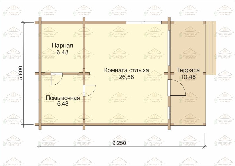 фото Баня из бруса 55.88
