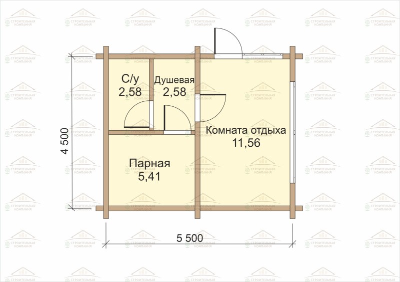 фото Баня из бруса 22.4