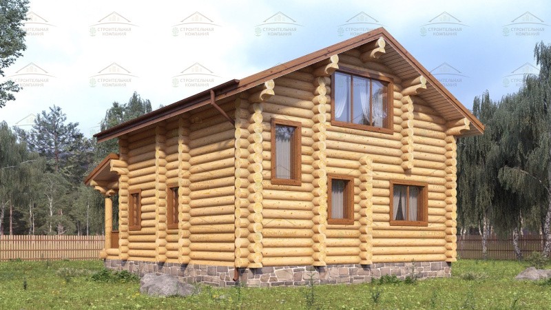 фото Дом из бревна 122.94