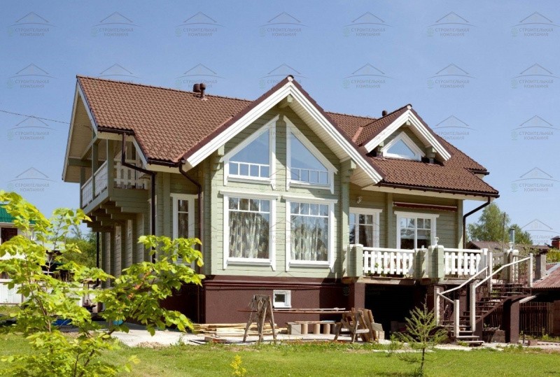 фото Дом-баня из бруса 356.04