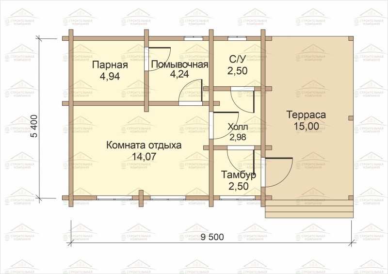 фото Баня из бревна 47.11