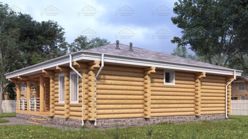 фото Дом из бревна 128.96