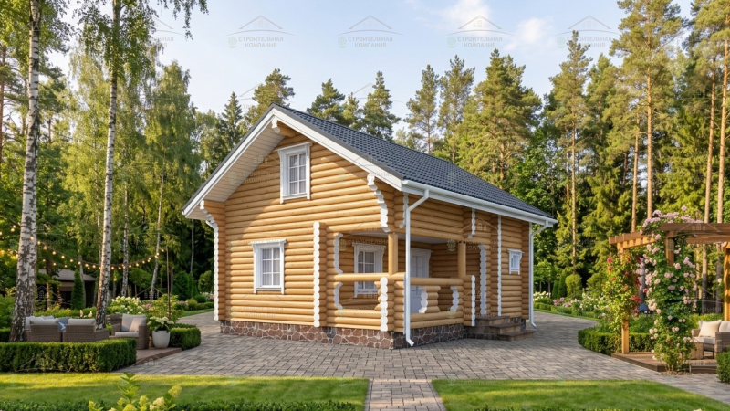 фото Баня из бревна 66.64