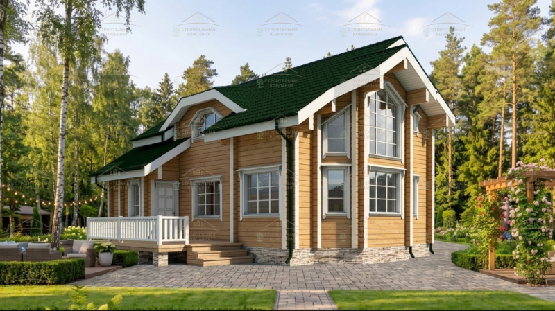 фото Дом из бруса 119.89