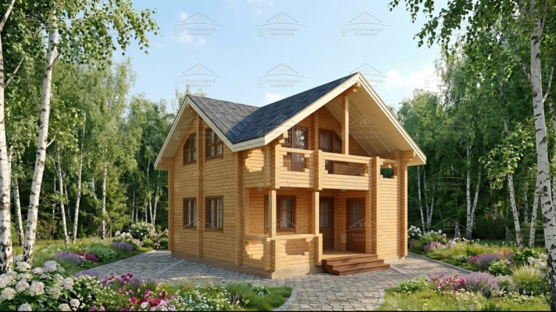 фото Дом из бруса 118.35