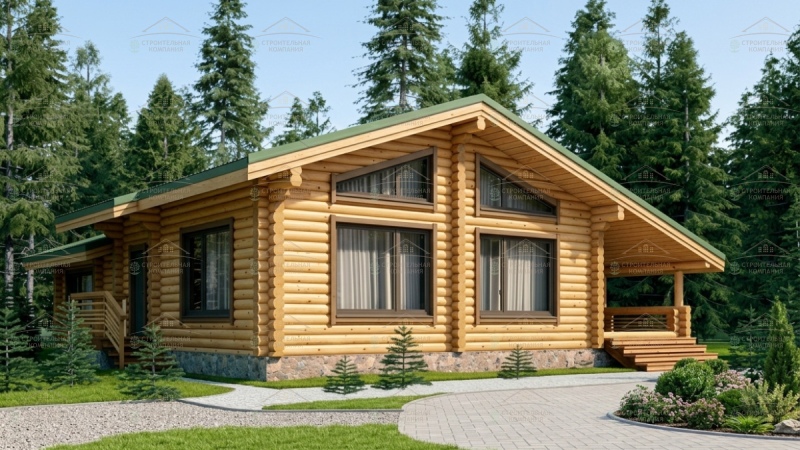 фото Дом из бревна 124.93