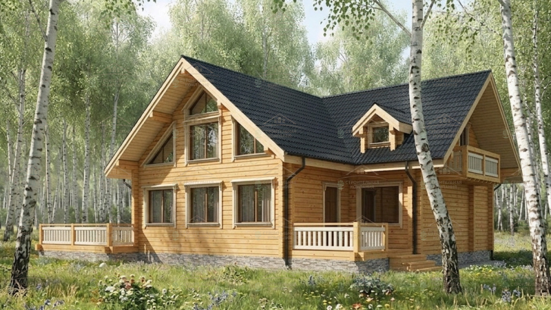 фото Дом из бруса 215