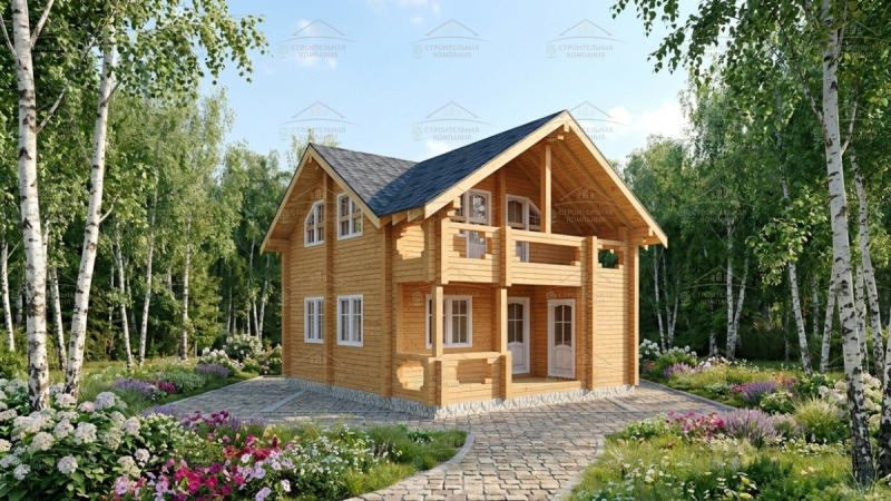 фото Дом из бруса 118.35