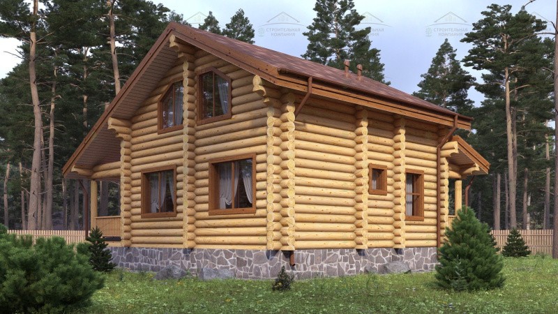 фото Дом из бревна 119.92