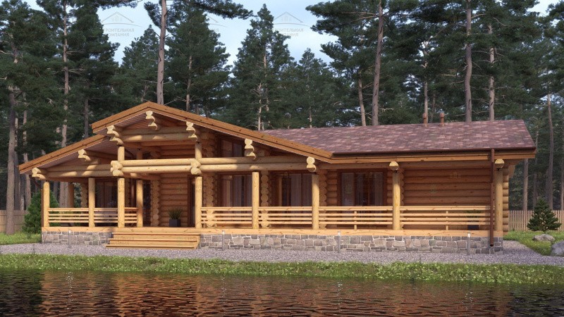 фото Дом-баня из бревна 168.78