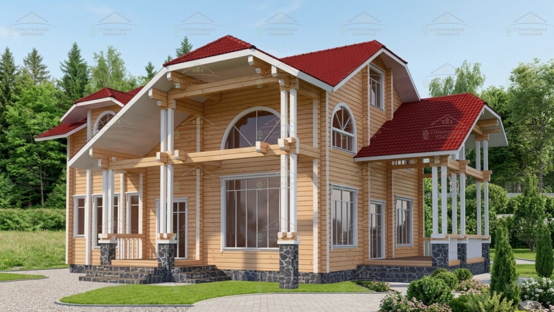 фото Дом из бруса 256.82