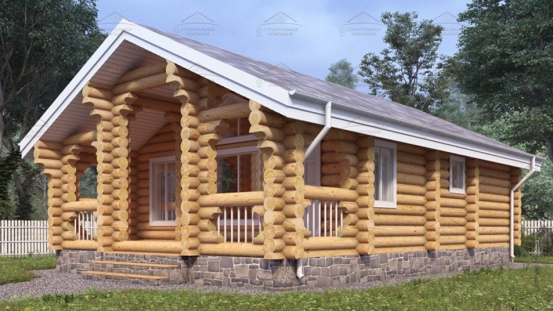фото Дом из бревна 84.3