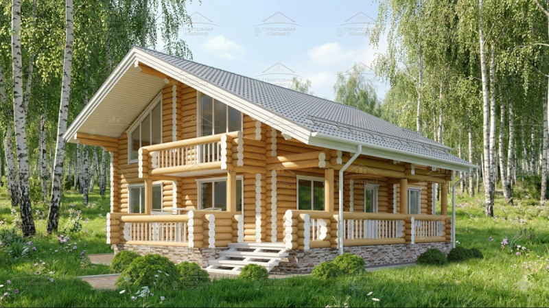 фото Дом из бревна 133.79