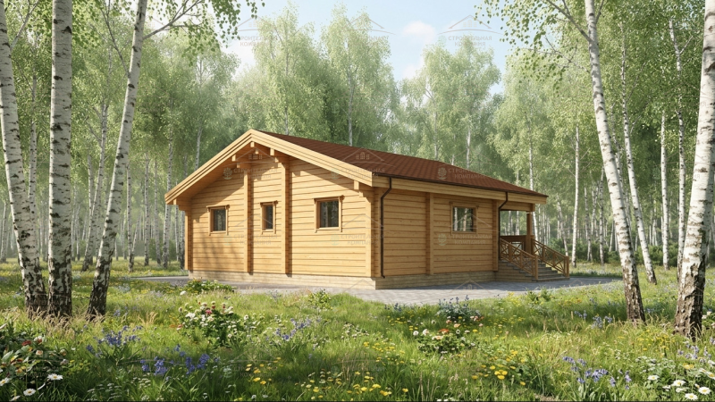 фото Дом из бруса 120
