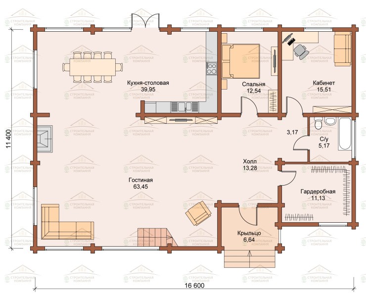 фото Дом из бруса 299.83