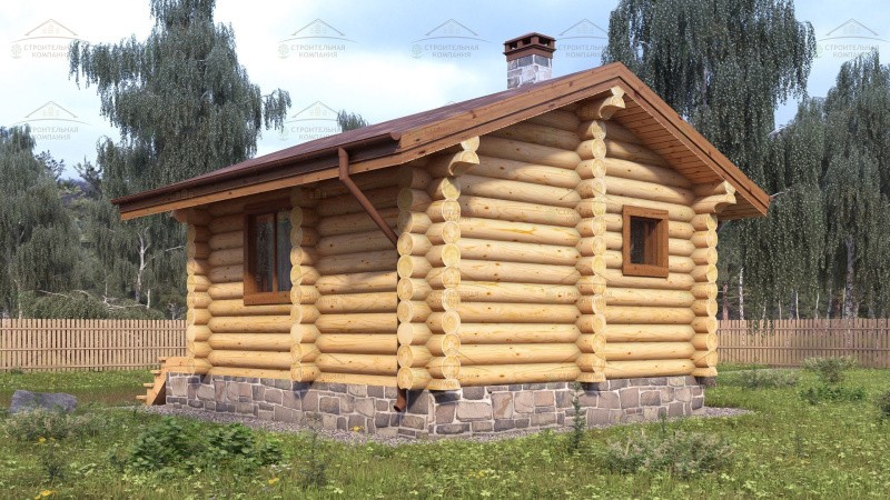 фото Баня из бревна 29.81